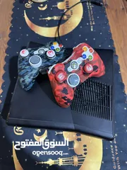  3 اكس بوكس 360 + ايدتين + شاحن بطاريات