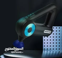  5 فرد المساج شحن 9 رؤوس مسدس مساج 9 سرعات جهاز التدليك العضلات و الجسم رجاج مساج