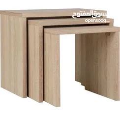 5 ثلاثة طاولات أنواع خشب mdfمتوف