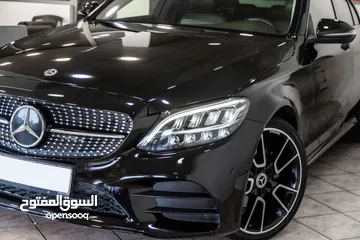  26 Mercedes C200 2019 Amg kit Mild hybrid Night Package   السيارة وارد و المانيا و قطعت مسافة 122,000