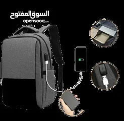  2 حقيبة ظهر مع USB متعددة الجيوب ذات سعة كبيرة انش S-63-15.6- LARGE CAPACITY OUTDOOR LAPTOP BACKPACK