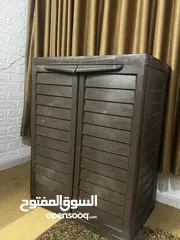  2 خزانة بلاستيك استخدام بسيط