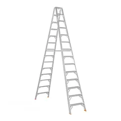  1 14 step aluminium ladder ( double=28 step)