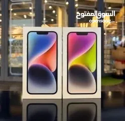  2 iPhone 14 Plus 128GB  ايفون 14 بلس 128    جديد كفالة شرق اوسط