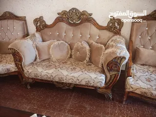  8 طقم كنب زان مكون 12 مقعد عباره عن طقمين