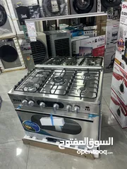  1 فرن غاز سامكس مونستر شيف 90 سم مع مراوح فل سفتي سعر حرق