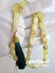  2 مسبحه كهرمان بلطيقي شوائبي
