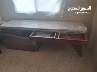  1 مكتب فخم وخشب زان وجوز
