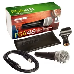  1 ميكرفون اصلي شوور Shure PG ALTA PGA48 Cardioid Dynamic Vocal Microphone