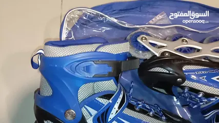  17 بوت عجال (سكيت - skate ) مستعمل لمده بسيطه  مع شنطة السكيت  مناسب من نمره 39 - 43 / يتوسع.
