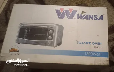  1 فرن ماركة wansa مع قلايه هوائيه من تيفال الاصلي