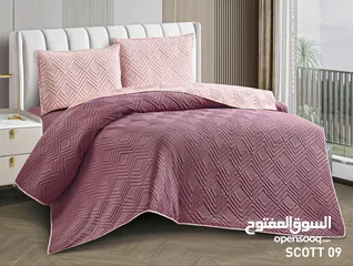  7 لحاف نفخ صيفي مجوز 6 قطع جودة عالية جدا مع كفالة  المقاسات : اللحاف 250×220 الملف 180×200×25 مع مغيط