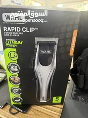  5 ماكينة حلاقة أمريكي شحن بطارية ليثيوم Wahl Rapid Clip Hair Clipper Cordless