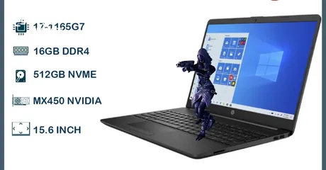  1 لابتوب hp    no active     جديد