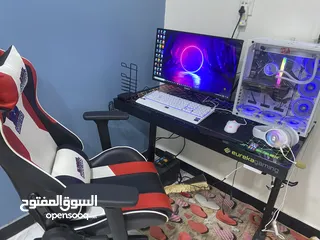  1 حاسبه pc  فول موصفات وجديده كلش وكلشي اشغلل شرط جميع الاعاب والبرامج