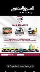  1 scrap & accident car buyers Auto parts for sale in Qatar Call