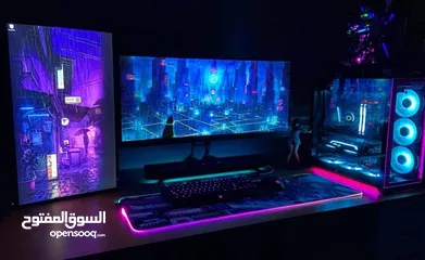  3 كمبيوتر قيمنق مع جميع أغراضه ما يحتاج شي بشغلك كل شي يخطر في بالك قابل للتفاوض