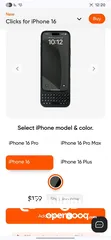  1 IPhone 16 256G 100% Battery + click iOS keyboard