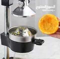  2 مكبس ذراع ستيل صلب عصارة البرتقال و ليمون و رمان و عنب اليدوي
