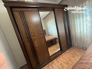  8 غرفه نوم مزوج مستعمله مع فرشه لانا خشب ثقيل وكاله
