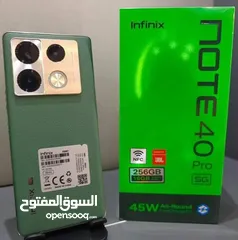  3 مشغل ايام Not 40 pro plas 5G رام 24 جيجا 256 أغراضة والكرتونه الأصلية مكفول بالشركة متوفر توصيل
