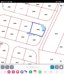  6 للبيع قطعة أرض 923 م شارعين سكن ب  في ارينبه الغربيه جنوب عمان الجيزه