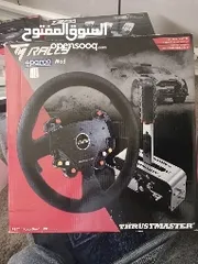  16 ستيرنج ثرست ماسترThrustmasterمع كرسي العاب من play seatقير تراست ماستر والهاند بريك اليدوي