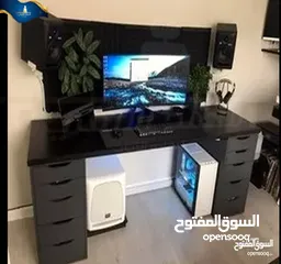  1 طاولات games مع اناره مخفيه تفصيل مع امكانيه اختيار اللون اللي بناسبك