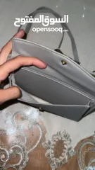  2 شنطة كتف رمادية
