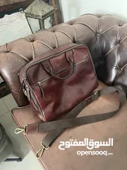  4 شنتة جلد بوجاتي أصلية