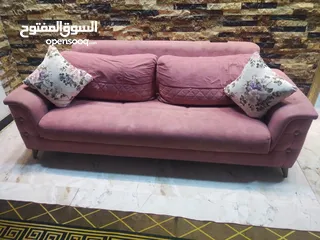  2 قنفات تركي بيهن مخزن 5 قطع ثنين كبار وحده وسط وكراسي 2 انظاف كلش ميز طعام  ميز بلازمه كاونتر تفصال