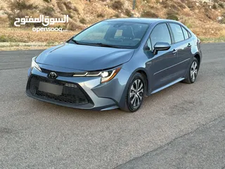  1 تويوتا كرولا هايبرد 2020 بحاله ممتازه ب 12800