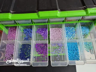  8 مشروع خرز كامل مع الخزانه والعلب والخيطان