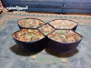  6 غرفة جلوس مع مقعدين مفرد