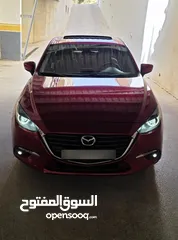  1 مازدا 3 2018 لون خمري بحالة ممتازة للبيع