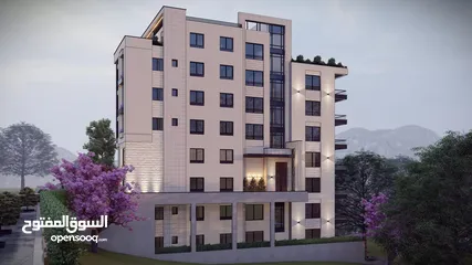  5 شقة سكنية مشطبة في مشروع قيد الانشاء بالقرب من برج فلسطين