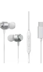  2 JR-EC06 TYPE-C Series In-Ear Metal Wired Earbuds