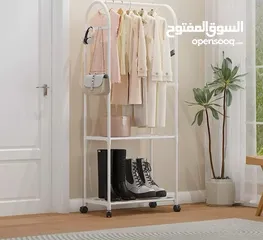  4 ستاندات ملابس معدن دبل ثقيله