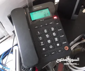  1 تلفون ارضي LEMON بكاشف رقم المتصل