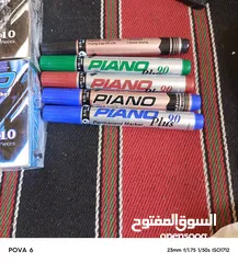  2 اقلام حبر وفلوماستر وحبر سائل بدي الزينات جمله ومفرق للجدين فقط جمله ومفرق في 5000 دزينه