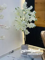  6 شجر اللوز الاصطناعي الفخم  حوّل أي زاوية ببيتك لتحفة فنية فاخرة  شجر لوز أبيض بطول 175 سم