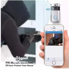  12 جرس الفيديو الاصلي V5 Doorbell  بتقنية WIFI  للرد عن بعد