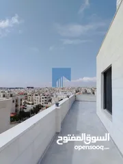  6 شقة  فاخرة للبيع في أم أذينة طابق ثالث 150م مع روف 125م دوبلكس تشطيب سوبر ديلوكس لم تسكن