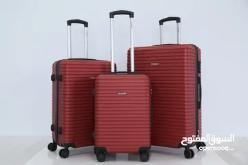  7 STARLIFE Luggage Bag 3PCS Set ABS Hardside With Lockable 360° Rotating Double Wheels Travel Suitcase