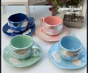  1 أكواب الترند بألوان واشكال مختلفه