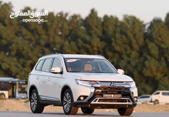  1 Mitsubishi Outlander 2021 GCC 2.4L accident-free original paint in excellent condition 1281 P.M