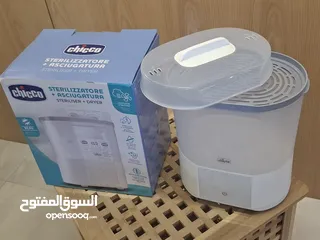  2 شيكو معقم + مجفف Chicco  STERILIZZATORE + ASCIUGATURA STERILISER + DRYER