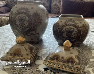  2 قطع ديكور خزف للبيع