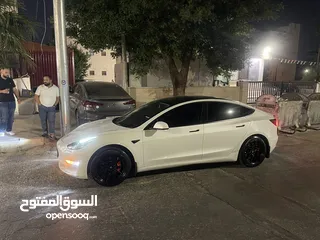  5 Tesla model 3 stander plus 2023  تسلا مودل  3 ستاندر بلس 2023 فحص كامل 7 جيد ونظيفة جداً