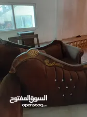  3 طقم كنب مستعم بس نظيف وكثير مشالله